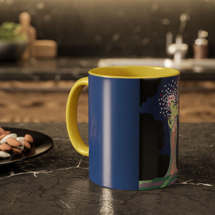 Butterfly Enchantress Colorful Mugs – Ethereal Art Deco Magic & Transformation