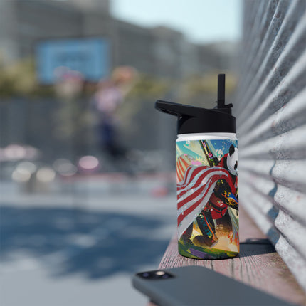 Cyber Punk Robots Stainless Steel Water Bottle