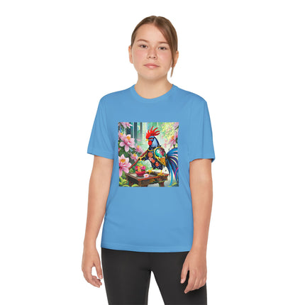 Cyberpunk Rooster Youth Competitor Tee