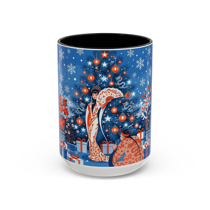 🎋❄️ The Winter Lantern Celebration Colorful Mug – Elegant Asian Christmas Fantasy