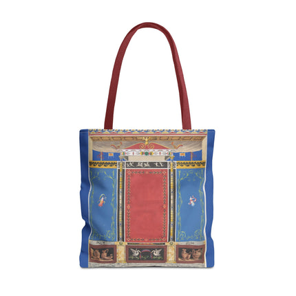 Trompe L’Oeil Designer Tote Bag – Columns, Swans and Vases (AOP)