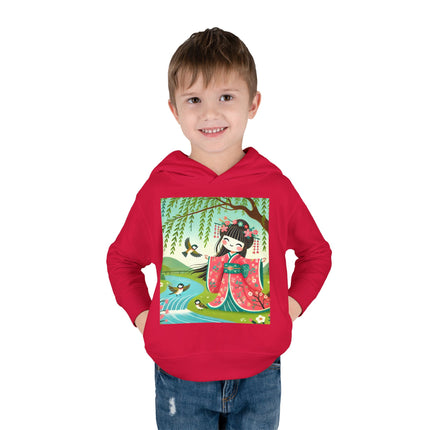 Sparrow Dance Geisha Fairy Toddler Pullover Fleece Hoodie