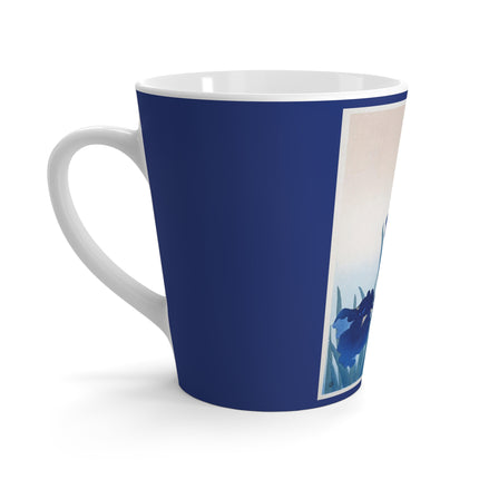 Irises by Ohara Koson Latte Mug
