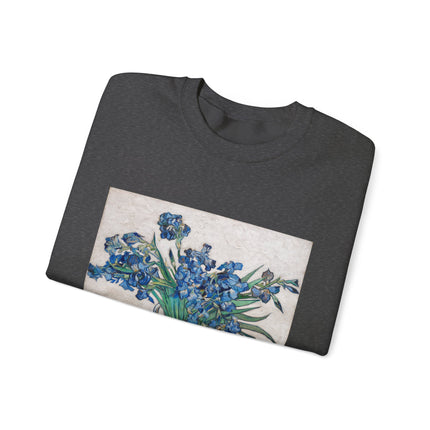 Irises by Vincent Van Gogh Heavy Blend™ Crewneck Sweatshirt