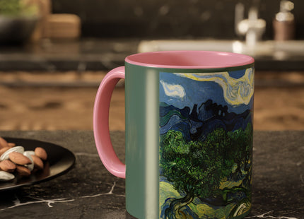 Olive Trees by Vincent Van Gogh Colorful Mugs (11oz, 15oz)