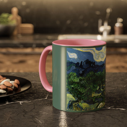 Olive Trees by Vincent Van Gogh Colorful Mugs (11oz, 15oz)