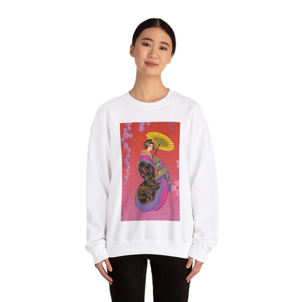 Enchanting Geisha Heavy Blend™ Crewneck Sweatshirt