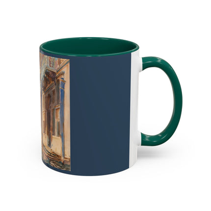 Gondola Moorings on the Grand Canal by John Singer Sargent Colorful Mugs (11oz, 15oz)