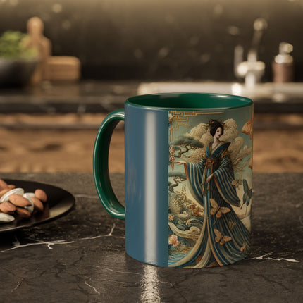 Butterfly Empress Colorful Mug – Graceful Butterflies & Timeless Elegance