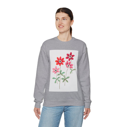 Anemoon, Anemone by Anselmus Boëtius de Boodt Heavy Blend™ Crewneck Sweatshirt