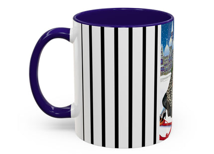 Elegant Winter Woman in Sleigh Colorful Mugs (11oz, 15oz)