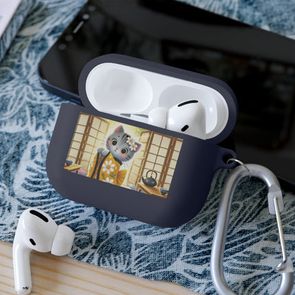 Playful Kitten in the Tea Room AirPods and AirPods Pro Case