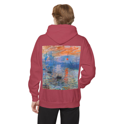 Sunrise by Claude Monet Unisex Garment-Dyed Hoodie