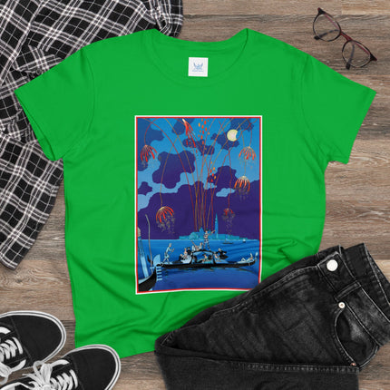 Fireworks in Venice by George Barbier Women's Midweight Cotton Tee