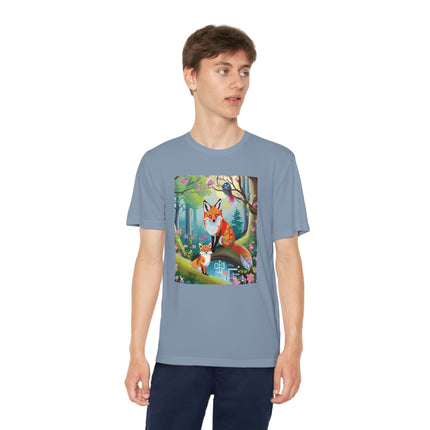 Mischievous Fox Youth Competitor Tee – Forest Fun & Whimsical Adventure