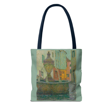 La Fontaine, Saint-Paul De Vence by Henri Le Sidaner Tote Bag (AOP)