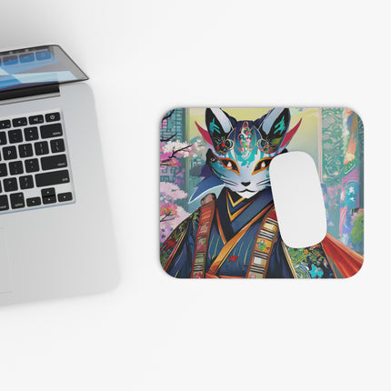Cyberpunk Samurai Mouse Pad, Rectangle