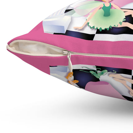 Graceful Enchantment Spun Polyester Square Pillow