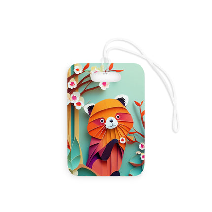 A Playful Red Panda Luggage Tags