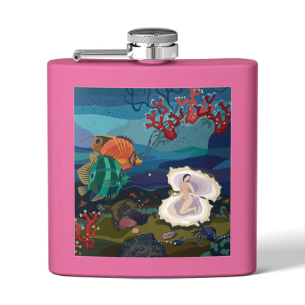Ocean Pearl Siren Flask – Mystical Mermaid & Marine Enchantment