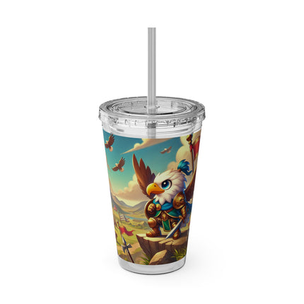 Watchful Guardian Sunsplash Tumbler with Straw, 16oz