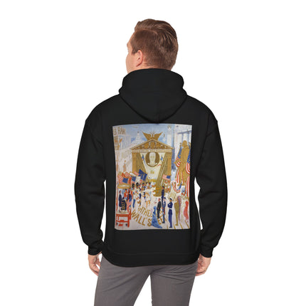 The Cathedrals of Wall Street by Florine Stettheimer Heavy Blend™ Hooded Sweatshirt