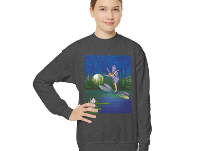 Fairy on a Dragonfly Youth Crewneck Sweatshirt