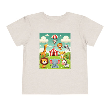 Whimsical Circus Friends Toddler Short Sleeve Tee