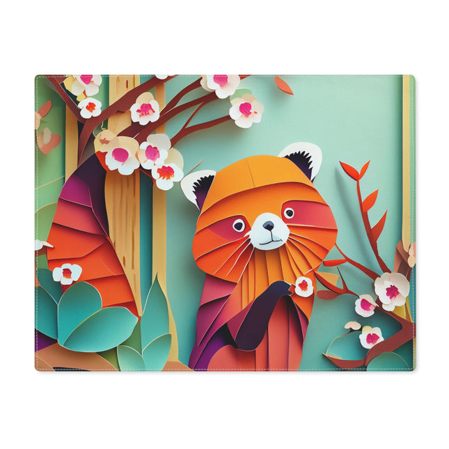 A Playful Red Panda Placemat, 1pc