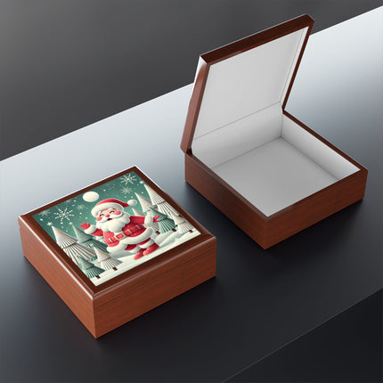 Santa's Joyful Night Jewelry Box