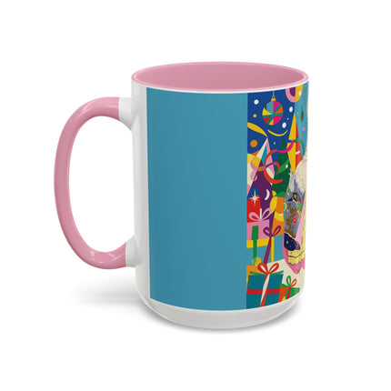 🎀✨ The Christmas Court Of Joy Colorful Mug – Art Deco Holiday Fantasy