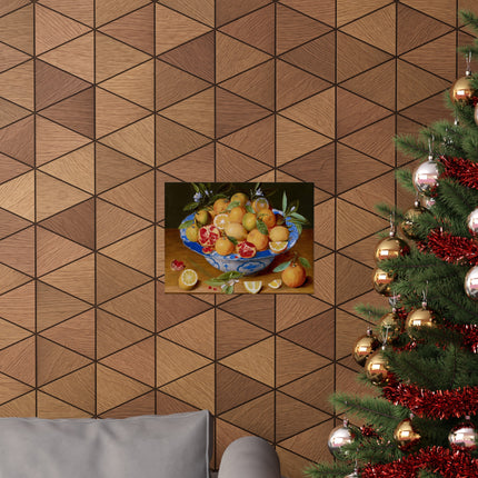 Still Life with Lemons, Oranges, and a Pomegranate by Jacob van Hulsdonck Matte Horizontal Posters