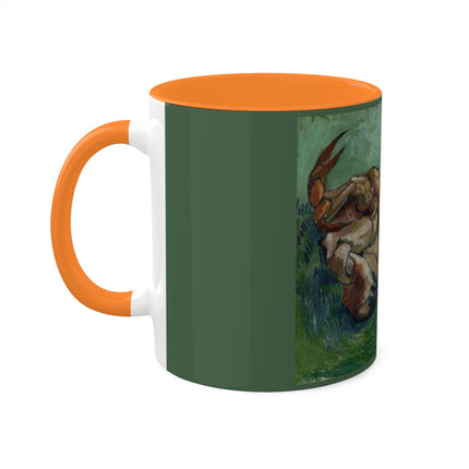 Crab on its Back by Vincent Van Gogh Colorful Mugs, 11oz