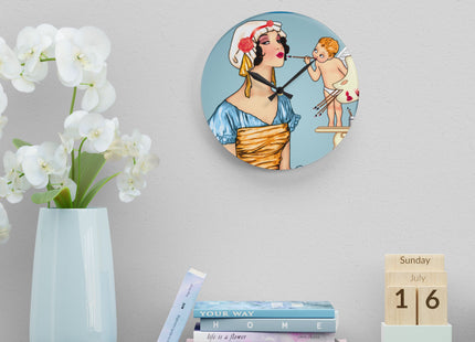 The Enchanting Painter Acrylic Wall Clock