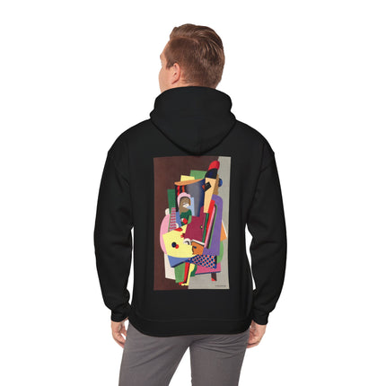 The Piano Lesson by Georges Valmier Heavy Blend™ Hooded Sweatshirt