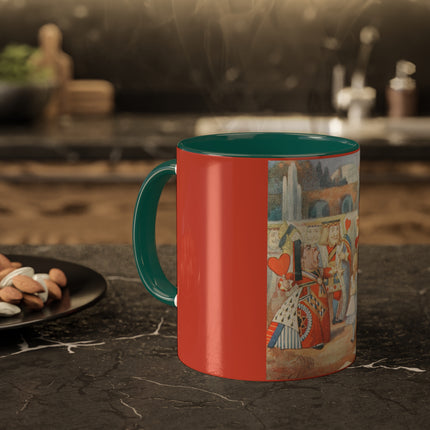 Off with her head! Off with— by Sir John Tenniel Colorful Mugs, 11oz