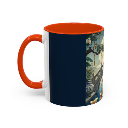 Moonlit Bridge Gentleman Colorful Mug – Imperial Serenity & Moonlit Harmony