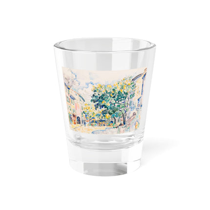 Antibes by Paul Signac Shot Glass – Sunlit Tree & Mediterranean Glow