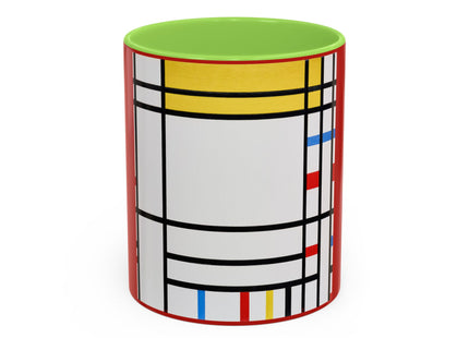 Place de la Concorde by Piet Mondrian Colorful Mugs (11oz, 15oz)