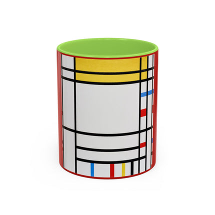 Place de la Concorde by Piet Mondrian Colorful Mugs (11oz, 15oz)