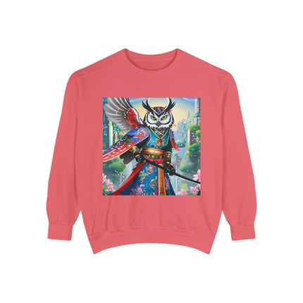 Cyberpunk Samurai Owl Sweatshirt