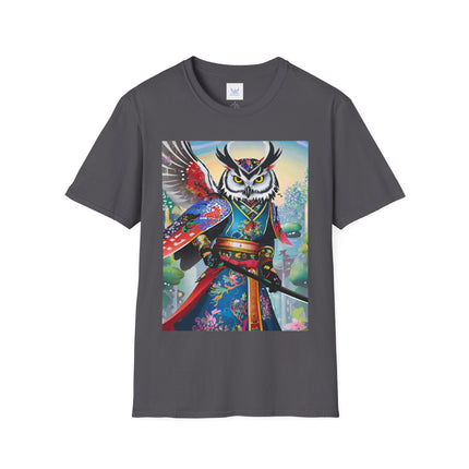 Cyberpunk Samurai Owl Softstyle T-Shirt