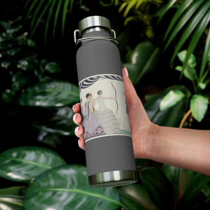 Visez au coeur, belles dames! by George Barbier Copper Vacuum Insulated Bottle, 22oz
