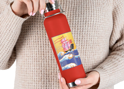 Golden Seas and Whimsical Dreams Copper Vacuum Insulated Bottle, 22oz