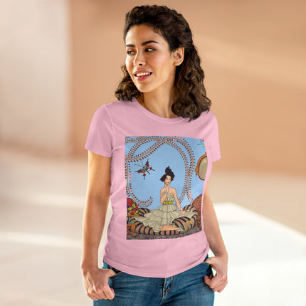 Minuit … ou l’appartement à la mode by George Barbier Women's Midweight Cotton Tee