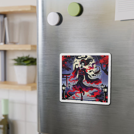 Halloween Sorceress Die-Cut Magnets (4 Sizes)