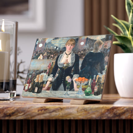 A Bar at the Folies-Bergère by Edouard Manet Ceramic Tile