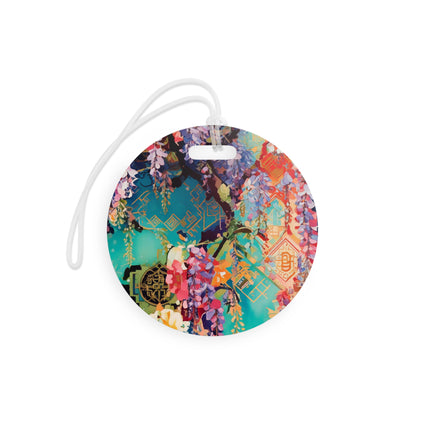 Golden Wisteria Symphony Luggage Tags