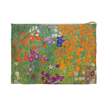Cottage Garden Accessory Pouch – Gustav Klimt Floral Art Bag