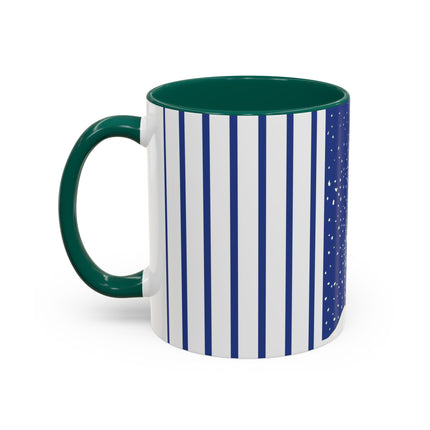 Snowman in Falling Snow Colorful Mugs (11oz, 15oz)